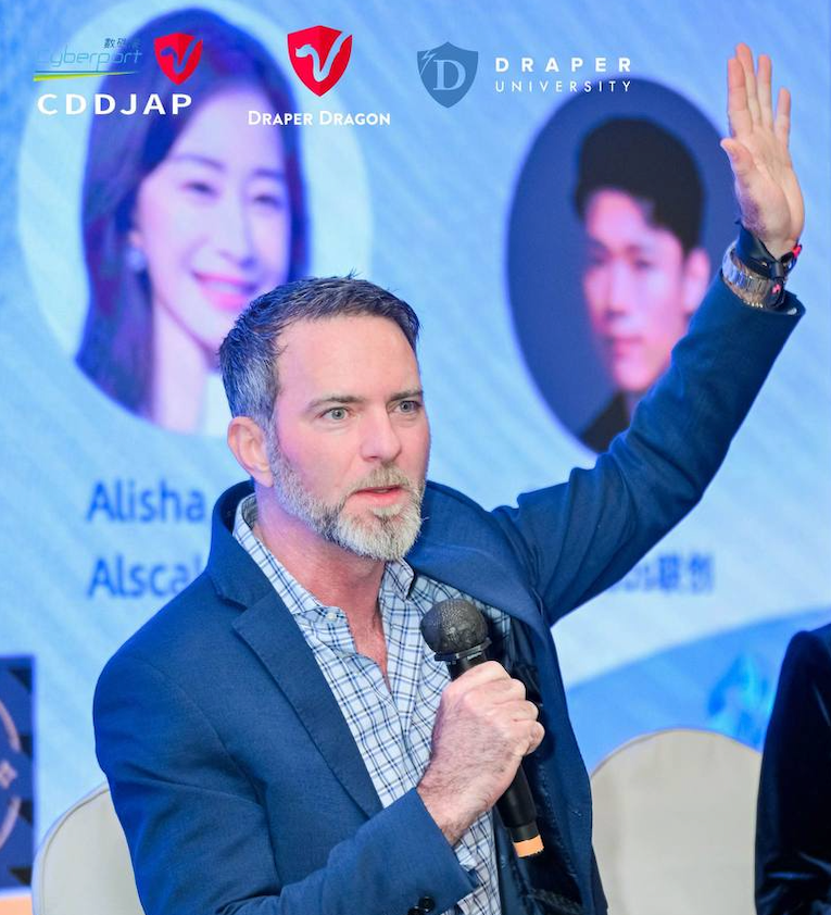 Phil Barkett speaking at the Web3 and AI Consensus Summit in Hong Kong